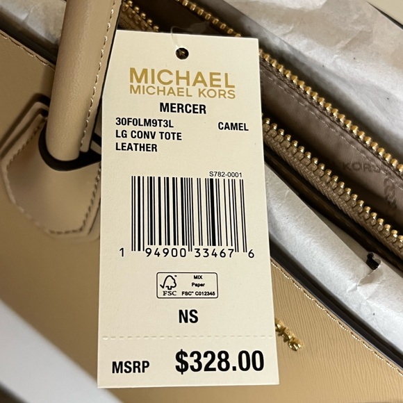BNWT Michael Kors Large Mercer tote in Camel - Picture 5 of 13